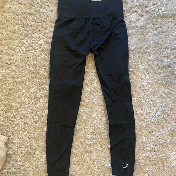 Gymshark Vital Seamless Leggings (black marl colour) - Picture 2 of 5